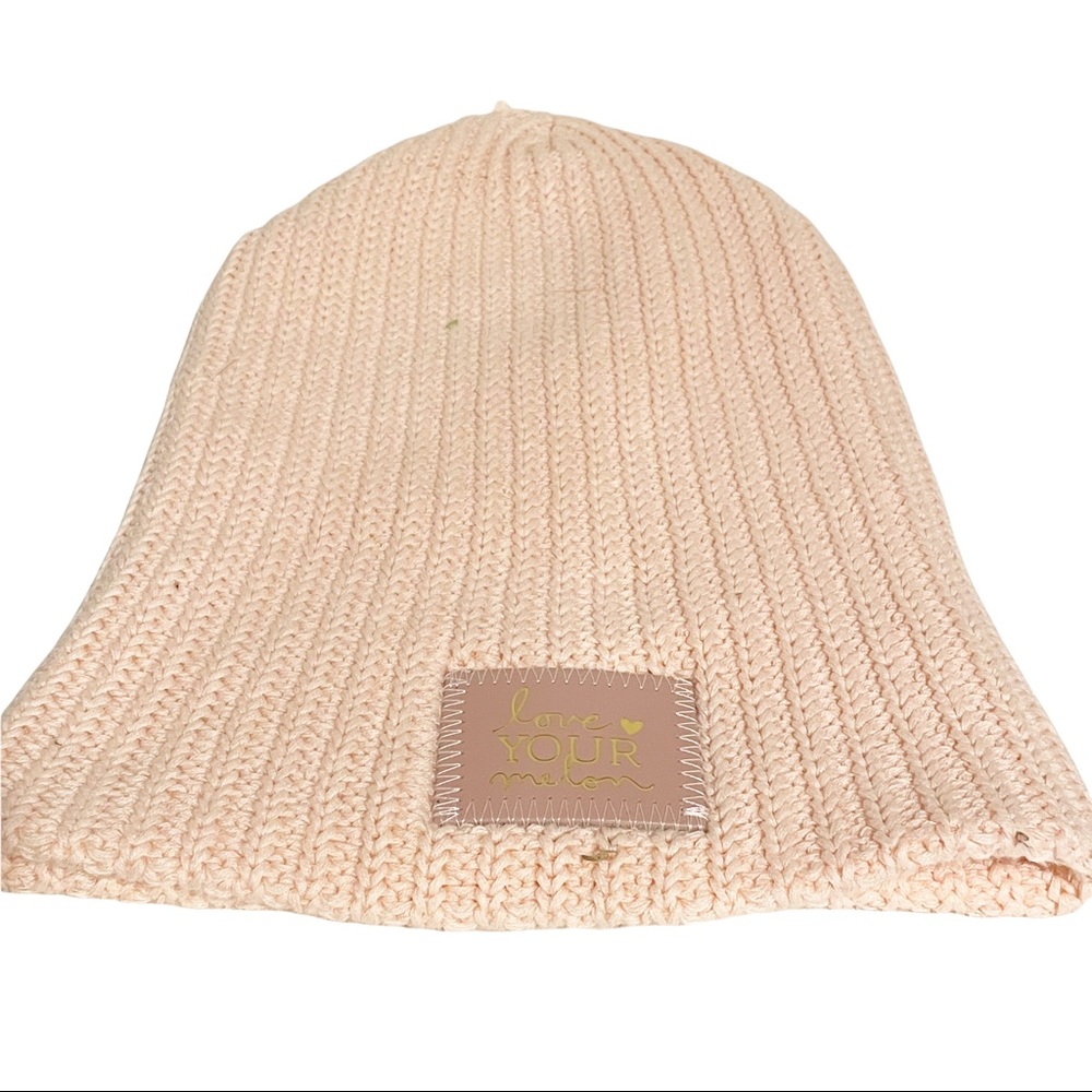 Love Your Melon‎ Pink Knit Cotton Beanie One Size